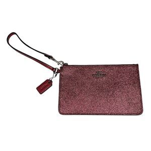Coach Metallic Cherry Glitter Small Wristlet F64585